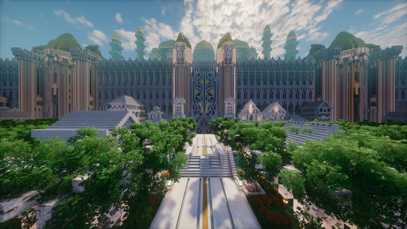 View of the Lumine Palace Center in the White Lands