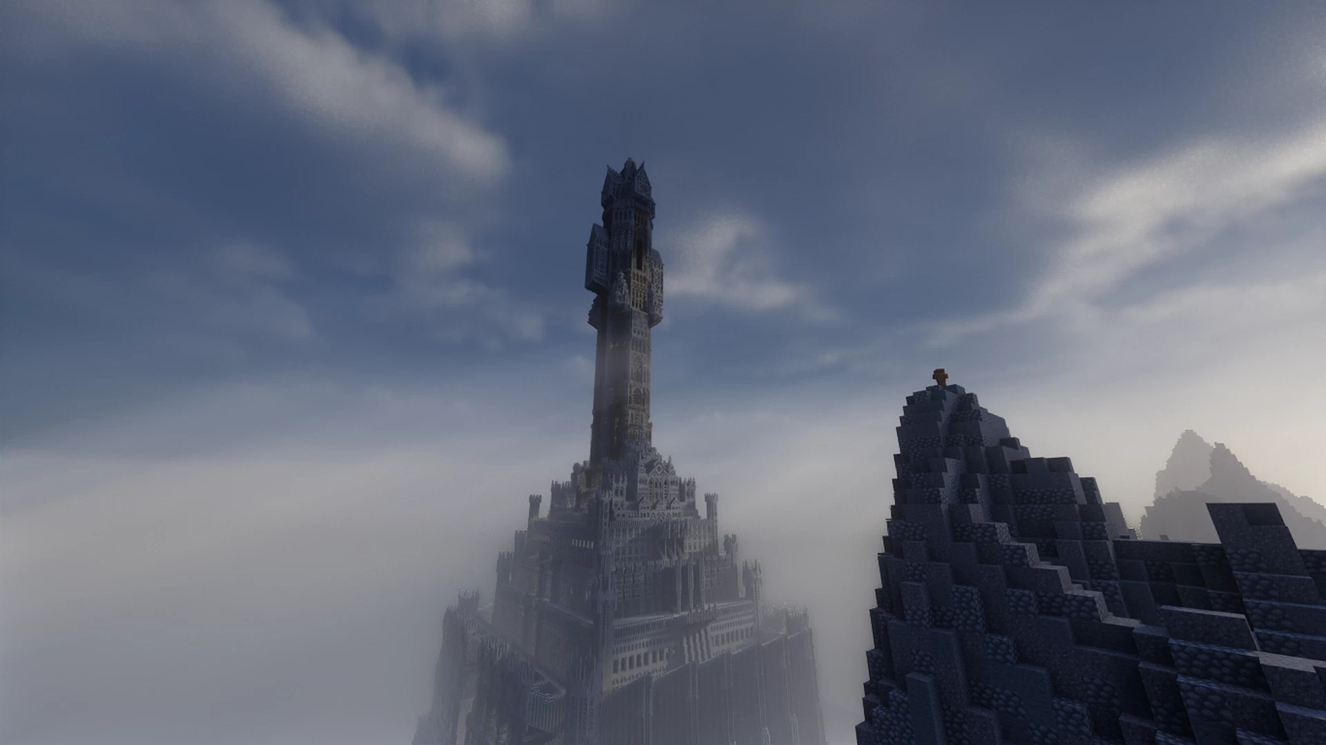 A grand Clock Tower in the Dark Lands
